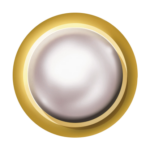 Cabachon Set Created Pearl - White