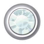 Polished White - Regular Bezel Set - Aquamarine