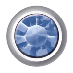 Polished White - Regular Bezel Set - Sapphire