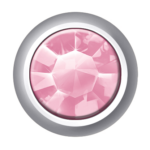 Polished White - Regular Bezel Set - Light Rose