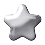 Polished White - Plain Star