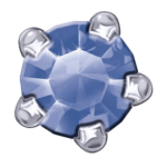 Polished White - Claw Set - Sapphire