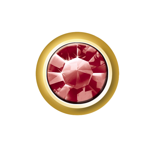 24ct Gold Plated Mini Birthstones (January / Siam) 1 24ct Gold Plated Mini Birthstones (January / Siam)