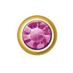 24ct Gold Plated Mini Birthstones (February / Amethyst)