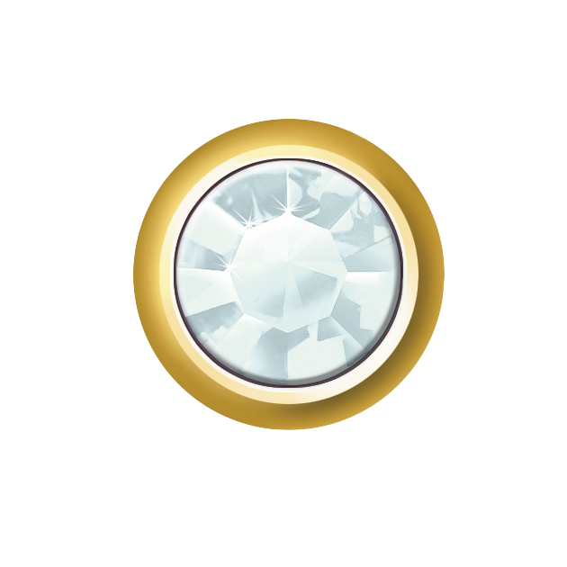 24ct Gold Plated Mini Birthstones (March / Aquamarine) 1 24ct Gold Plated Mini Birthstones (March / Aquamarine)