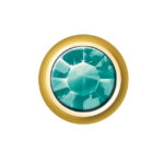 24ct Gold Plated Mini Birthstones (May / Emerald)