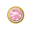 24ct Gold Plated Mini Birthstones (October / Rose Zircon)