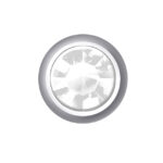 Polished White Mini Birthstones (April / Crystal)