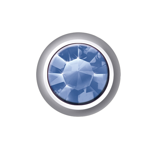 Polished White Mini Birthstones (September / Sapphire 1 Polished White Mini Birthstones (September / Sapphire