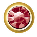 Plaqué or 24ct Pierres de naissance (janvier / Siam)