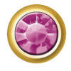 24ct Gold Plated Birthstones (February / Amethyst)