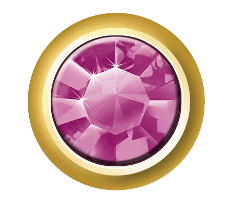 24ct Gold Plated Birthstones (February / Amethyst) 1 24ct Gold Plated Birthstones (February / Amethyst)