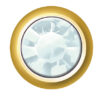 24ct Gold Plated Birthstones (March / Aquamarine)