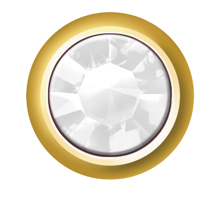 24ct Gold Plated Birthstones (April / Crystal) 1 24ct Gold Plated Birthstones (April / Crystal)