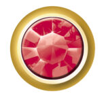 24ct Gold Plated Birthstones (July / Light Siam)