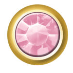 Pierres de naissance en plaqué or 24ct (octobre / zircon rose)