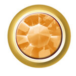 24ct Gold Plated Birthstones (November / Topaz)