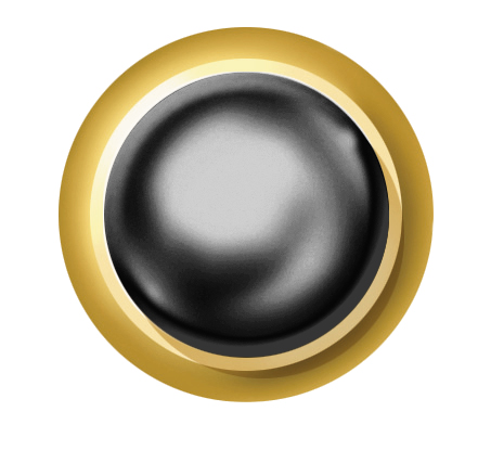 24ct Gold Plated Imitation Pearl (Black) 1 24ct Gold Plated Imitation Pearl (Black)