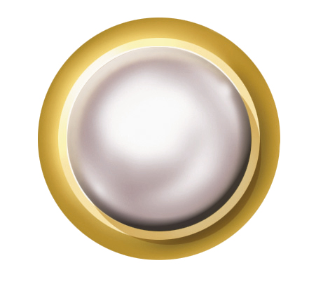 24ct Gold Plated Imitation Pearl (White) 1 24ct Gold Plated Imitation Pearl (White)