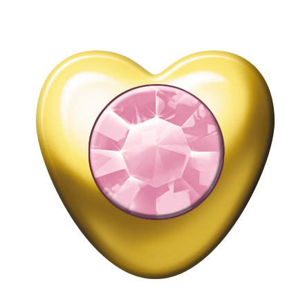 24ct Gold Plated Heart Stone (October / Rose Zircon) 1 24ct Gold Plated Heart Stone (October / Rose Zircon)