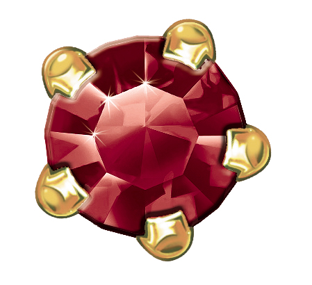 24ct Gold Plated Claw Sets (January / Siam) 1 24ct Gold Plated Claw Sets (January / Siam)