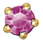 24ct Gold Plated Claw Sets (February / Amethyst)