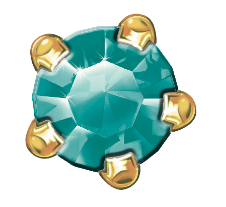 24ct Gold Plated Claw Sets (May / Emerald) 1 24ct Gold Plated Claw Sets (May / Emerald)