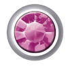 Polished White Birthstones (February / Amethyst)