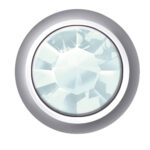 Polished White Birthstones (Mar / Aquamarine)
