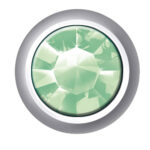 Polished White Birthstones (August / Peridot)