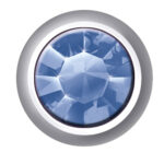 Pierres de naissance blanches polies (septembre / saphir)