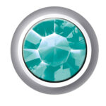 Polished White Birthstones (December / Blue Zircon)