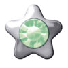 Polished White Star Stones (August / Peridot)