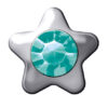 Polished White Star Stones (December / Blue Zircon)