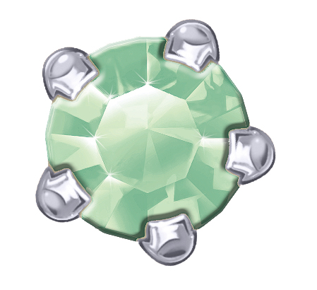 Polished White Claw Sets (August / Peridot) 1 Polished White Claw Sets (August / Peridot)