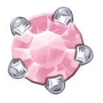 Sets de griffes blancs polis (octobre / zircon rose)