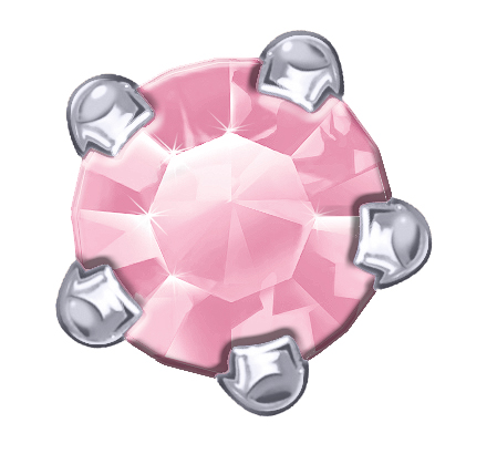 Polished White Claw Sets (October / Rose Zircon) 1 Polished White Claw Sets (October / Rose Zircon)