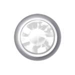 Polished White - Mini Bezel Set - Crystal