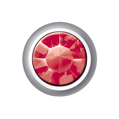 Polished White - Mini Bezel Set - Light Siam 1 Polished White - Mini Bezel Set - Light Siam