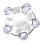 Sterling Silver - Claw Set - White Zirconia